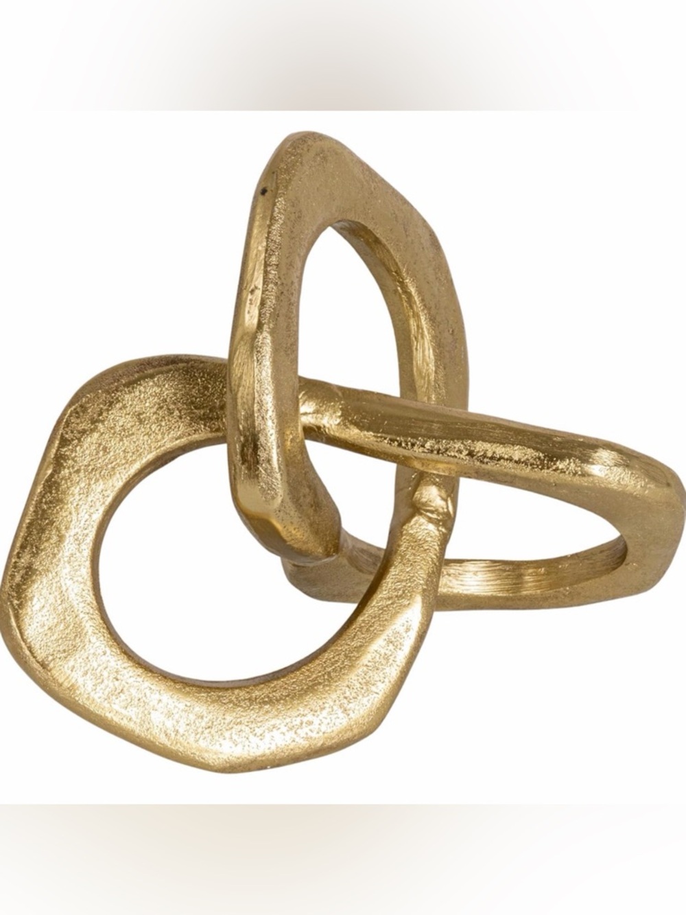 Bloomingville Distressed Brass/Gold Abstract Metal Figurine, LIKE NEW